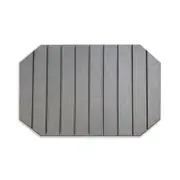 Light Gray 60*39cm Octagonal Diatomaceous Earth Drying Mat Foldable Multifunctional Water Absorbent for Kitchen Countertops