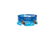 Verbatim 700MB 52X CD-R White Inkjet Printable, Hub Printable 25 Packs Disc Mode