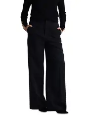 [Oxford] Alana Flat Front Stretch Pants in Black