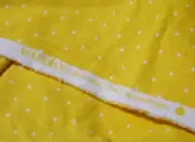 Waverly Inspirations Fabric Bright Yellow White Polka Dot 42" x 41" Crafts Sew