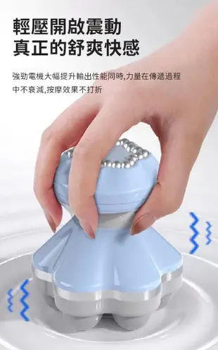 360°電動六頭肩頸按摩器 3D按摩儀 電動按摩器 USB供電 (2.2折)