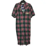 Peter Alexander Plaid Pattern Multicoloured Pyjama Jumpsuit Bamboo Blend Mens...