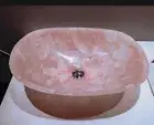 Rose Quartz Wash Basin - Pink Sink Table Mounted Luxury Stone Vessel Bathroom