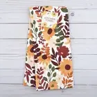 Fall Kitchen Dish Towel Sunflower Sprigs Floral Flowers Woodland Dual Purpose