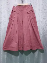 在飛比找Yahoo!奇摩拍賣優惠-0510 全新類棉麻寬鬆褲裙