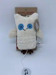 Ding-a-Ring Emma Owl Rattle Plush Toy by O B Designs for Baby / Infant w/ tags