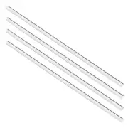 6mm x250mm Straight White Line Solid Acrylic Round Rod PMMA Bar 4X