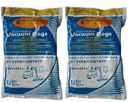 {24} Envirocare Replacement Micro Filtration Vacuum Cleaner Dust Bags made to...