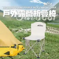 在飛比找momo購物網優惠-【waim life 暖暖生活】2入組 露營折疊椅 導演椅 