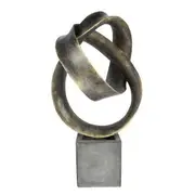 Antique Gold Rings Statue On Stand