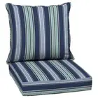 ARDEN SELECTIONS 24" Chair Cushions Polyester Sapphire Aurora Blue Stripe 2-Pcs