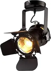 Hobaca® E26 L31 W17 H35cm Loft Vintage Industrial Ceiling Light - Adjustable E26 LED Spotlight with Iron Mount for Home & Shop Lighting