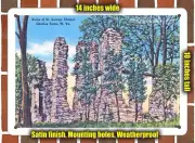 METAL SIGN - West Virginia Postcard - Ruins of St. George Chapel, Charles Town,