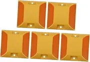 Veemoon 5pcs Heavy Duty Reflective Driveway Markers Plastic Reflectors for Enhanced Visibility Urban Highway and Rural Paths Easy Installation and Performance