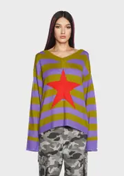 [Basic Pleasure Mode] Star Stripe Jumper