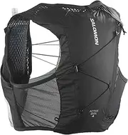 SALOMON Active Skin 4 Women Trail Running Hiking Hydration Vest with Flasks Included, 4L, Designed for Women, Easy Hydration, and Optimized Storage, Black