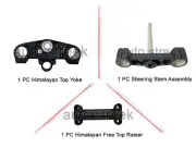Genuine Royal Enfield Himalayan Top Yoke, Steering Stem with Free Top Raiser (for: Royal Enfield)