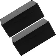 2pcs Box Waterproof Box Double-Sided Connector Display Cabinet Business Card Charging Bark Stopper Stand Business Card CD Disassembly Tools Valve Seat Tools Air Tools Black Abs