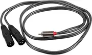 Kisangel Audio Cable to Male Dual Connector for Mixers Amplifiers Car Audio Home Stereo Versatile Interference Design