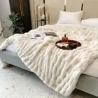 Blanket Sherpa Light Luxury Plush Thickened Napping Weight Bed Blankets Sofas