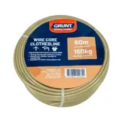 GRUNT 4mm x 60m /30m Beige Clothesline Wire PVC Cover/Weather Resistant Beige