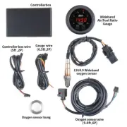52mm Air Fuel Ratio Gauge AFR LED Digital Display + Wideband O2 Oxygen Sensor