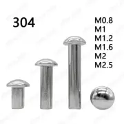 304 Stainless Steel Round Head Solid Rivets M0.8/M1/M1.2/M1.6/M2/M2.5/M3/M4-M16