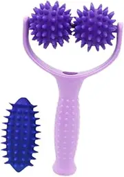 Oshhni Massage Ball Versatile Convenient Workout Pilates Yoga Handheld Manual Massage Tool for Arm Back Foot Face Full Body, Purple
