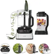 Kenwood MultiPro OneTouch FDM73480SS, Multi Function Kitchen Robot with 8 Accessories Included, Variable Speed, Integrated Scale, Dishwasher Safe, 1000W, Silver