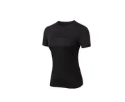 Women'S Compression Shirts Crewneck Short-Sleeve Athletic T-Shirts - Black