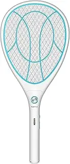 Night Cat Electric Fly Swatter Extra Strong: 3000 V Electric Mosquito Fly Killer Electric Fly Catcher Fly Trap Bat Mosquito Insect Zapper USB Rechargeable