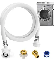 Washing Machine Water Hose - Portable Wash Machine Hoses Connection and Supply Lines - Water Inlet Pipe, Long PVC Water Inlet Hose for Hot and Cold Water