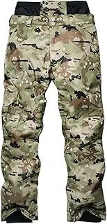 [CLSQLXYJZC] Men Hiking Ski Pants, Winter Outdoor Windproof Warm Breathable Snow Snowboard Pants with Ankle Zipper, for Fishing Camping Waterproof Ski Snow Pants