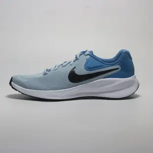 NIKE 慢跑鞋 REVOLUTION 7 灰藍黑 基本款 訓練鞋 男 FB2207-402