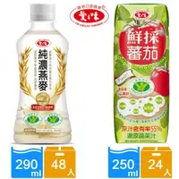 在飛比找ETMall東森購物網優惠-愛之味 純濃燕麥x2箱組(290mlx48瓶)+Oligo健