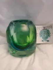 Fifth Avenue Art Glass Crystal Candle Holder