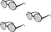 [LIFKOME] 3pcs Retro Sunglasses Party Favors Fun Goggles Glasses Festival Photo Prop Eyewear Lightweight Creative Decorative Glasses Unique Party Accessories