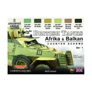 Lifecolor Miniatures - Accessory - Paint British Tanks Set #1 New