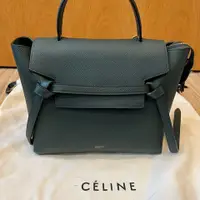 在飛比找PopChill優惠-[二手] Celine Micro Belt Bag 深綠色