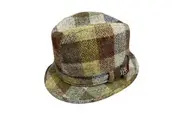 Harris Tweed Failsworth 100% Wool Made in Britain Patch Hat - L