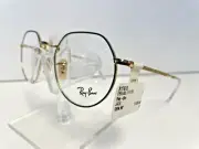 Ray-Ban Eyeglasses Frames RB6465 JACK 3136 Green Gold Hexagon Wire Rim 51-20-140