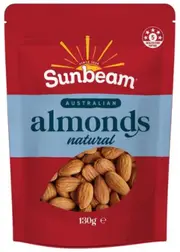 Sunbeam Foods Natural Almonds 130g x 1