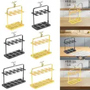 Wine Glass Display Rack Multiuse Stemware Rack for Restaurant Bar Cabinet