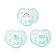 3 Pack Silicone Soothers