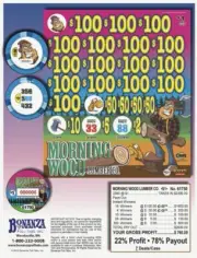 Pull Tab - Chips- Tickets Game - Morning Wood 100