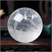 Clear Crystal Ball with Stand - Real Quartz Crystal Sphere for Decoration - Natural Quartz Crystals - Crystal Ball Decor
