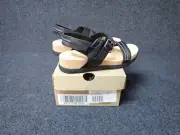 NEW Clarks Brynn Step Leather Sandal Black Women's Size 7M (SS2)