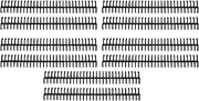 Plastic Binding Spines, 10Pcs 19mm 30 Rings Comb Binder for A4 B5 A5 Paper Size, 150 Sheets Capacity Binding Combs for Notebooks Calendars Documents (Black)