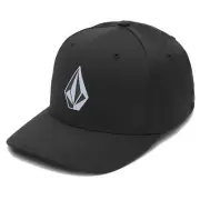 Volcom Men's Stone Tech Black Flexfit Hat (BLK)