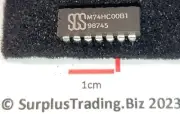 SGS (STMicro) M74HC00B Quad 2-Input NAND Gate DIL14